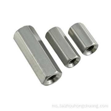 Keluli tahan karat DIN6334 Long Hex Coupling Nut